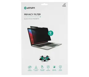 eSTUFF Magnetyczny filtr prywatyzujący 14" czarny / Filtr prywatyzujący / magnetyczny / 16:9