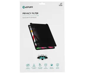 eSTUFF Filtr prywatyzujący samoprzylepny 14,4" czarny / Filtr prywatyzujący / samoprzylepny / do laptopa Microsoft Studio 2