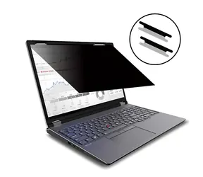 eSTUFF Filtr prywatyzujący Flip Attach 16" czarny / Filtr prywatyzujący / nakładka z klapką / uniwersalny / 16:10