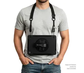 Pasek na ramię eSTUFF OHIO i DALLAS Defender czarny / Pasek na tablet