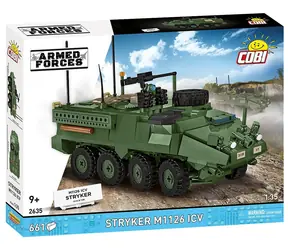 Zestaw konstrukcyjny Cobi Stryker M1126 ICV / Siły Zbrojne / 661 elementów / 1:35 / od 9 lat