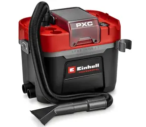 Einhell TP-VC 18/10 Li BL L-Solo czerwony/czarny / Odkurzacz bezprzewodowy / 18 V / na mokro/sucho / bez akumulatora