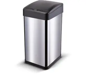 Lamart LT8106 / Bezdotykowy kosz na śmieci / 40 l / czujnik ruchu / zasilanie USB / stal nierdzewna, plastik