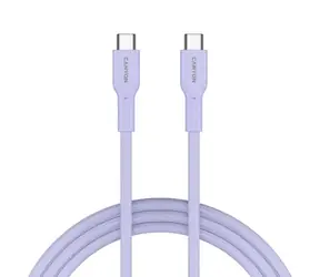 Canyon OnWire CCAP60CL fioletowy / Kabel ładujący / USB-C - USB-C / pleciony / 60 W PD / 480 Mb/s / 1 m