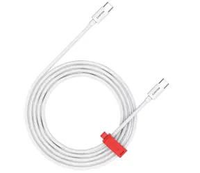 Canyon CC60AB12 biały / Kabel / USB-C - USB-C / 60 W / 480 Mb/s / 1,2 m