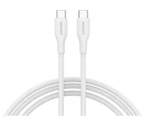 Canyon CC60SC10 biały / Kabel / USB-C - USB-C / 1 m / PD 60 W / 480 Mb/s