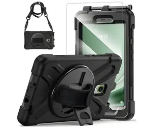 eSTUFF Galaxy Tab Active3 i Active5 Chicago czarny / Etui / do Samsung Galaxy Tab Active3 i Active5 / poliwęglan