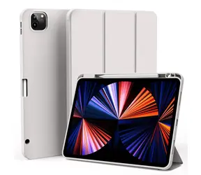 Etui eSTUFF Miami do Apple iPad Pro 12,9" (2022/2021) szare / Etui na tablet / Skóra PU / Zapięcie magnetyczne