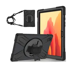 eSTUFF AUSTIN czarny / Etui / do Samsung Galaxy Tab A7 10.4 / poliwęglan / z paskiem na ramię