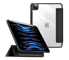 eSTUFF BOSTON do Apple iPad Pro 12,9" (2022/2021) czarne / Etui na tablet / Folio / Pasek do Apple Pencil
