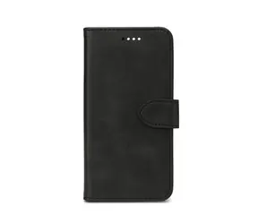 eSTUFF WALES Apple iPhone 17 Pro Max czarny / Etui portfelowe / Skóra PU / Funkcja stojaka