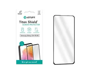 eSTUFF Samsung Galaxy S24 FE / Szkło ochronne / hartowane / w pełni klejące