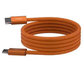 Adam Elements iLinio C100 pomarańczowy / Kabel magnetyczny / USB-C - USB-C / 100W / 2 szt.