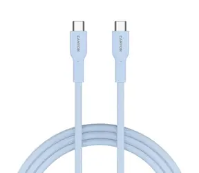 Canyon OnWire CCAP60CL niebieski / Kabel ładujący / USB-C - USB-C / pleciony / 60 W PD / 480 Mb/s / 1 m
