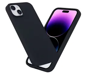 eSTUFF INFINITE ROME czarny / Etui ochronne / Apple iPhone 15 PLUS / Silikon / MagSafe / Materiał z recyklingu 81%