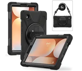 eSTUFF CHICAGO czarny / Etui na tablet / Samsung Galaxy Tab A11 / poliwęglan-silikon / odporność do 1,22 m