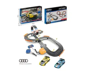 Tor wyścigowy na licencji Audi MADE 140 x 88 cm / Tor wyścigowy / Zasilany bateriami 6x AA / od 8 lat