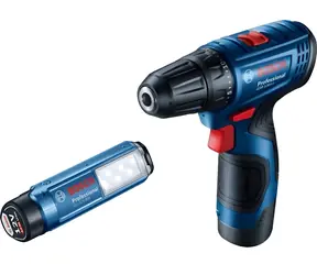 BOSCH GSR 120-LI / Wiertarko-wkrętarka akumulatorowa / 12 V / 2 akumulatory 2 Ah