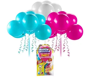Balony imprezowe Zuru różowe, turkusowe, białe / 24 szt. / plastikowe
