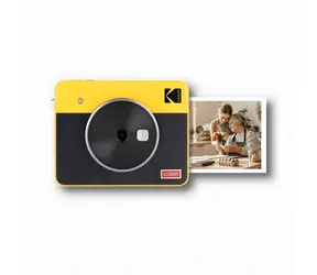 Kodak Mini Shot 3 Retro C300R żółty / Aparat natychmiastowy i drukarka / 13 Mpx / Bluetooth / Drukowanie 4PASS