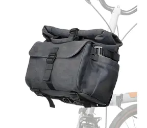 ROCKBROS Torba rowerowa H46 szara / 3w1 - plecak, sakwa i torba na kierownicę
