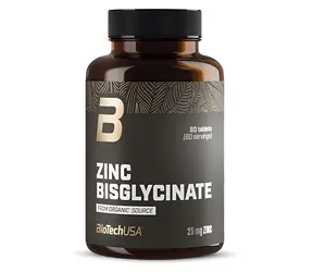 BioTech Zinc Bisglycinate (Organic Source) / Suplement diety / Cynk / Tabletki / 60 szt.
