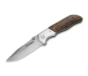 Boker Forest Ranger / Nóż kieszonkowy / Stal 7Cr17MoV / Ostrze 9,7 cm / Rękojeść drewniana / Blokada Linerlock