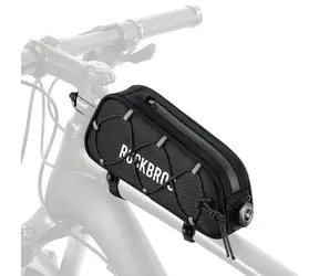 Rockbros TL004 ROAD TO SKY czarna / Torba na ramę roweru / 0,7 l / wodoodporna