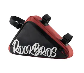 Rockbros G002 Flash Journey czerwony / Torba na ramę rowerową / trójkątna / 1,4 l
