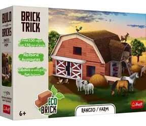 Zestaw konstrukcyjny Trefl BRICK TRICK Farma L / 130 części / od 6 lat