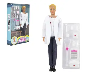 Figurka Doktora TEDDIES z akcesoriami / 30 cm / plastik / od 3 lat