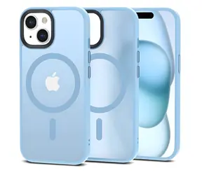 Tech-Protect MagMat matowy niebieski / Etui do Apple iPhone 15 / MagSafe