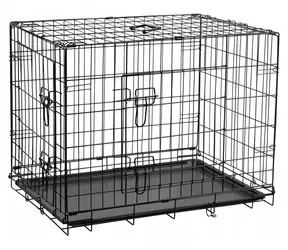 Klatka dla psa Rebel XL / Klatka dla psa / Krzesło do karmienia / 91 x 60 x 67 cm / metal