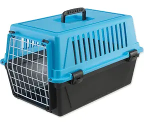 Ferplast Atlas 10 niebieski / Klatka dla psa i kota / 48x32,5x29 cm / nośność 5 kg