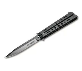 Boker Balisong All Black / Nóż kieszonkowy / Blokada Balisong / Ostrze 105 mm / Długość 229 mm