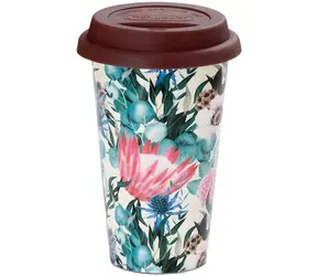 De'Longhi DLSC065 / Kubek termiczny / 300 ml / podwójne ścianki / silikonowa pokrywka