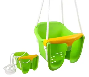 Huśtawka dla niemowląt CHEMOPLAST zielona / Huśtawka / plastik / nośność 25 kg / 12m+
