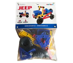 Zestaw do budowania KADEN Variant Mini Jeep / Plastik / W torbie / 22x37 cm / od 3 lat