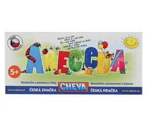 Puzzle alfabetyczne CHEMOPLAST / Litery i cyfry / Łączenie klocków / od 5 lat