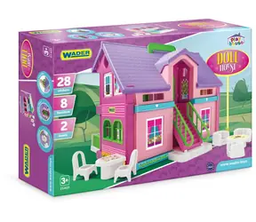 Domek dla lalek Wader / 37 × 30 cm / plastik / od 3 lat