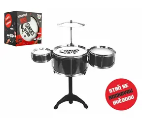 Zestaw perkusyjny TEDDIES Rock Star / Plastik / 3 bębny + talerz / 23 x 22 x 17 cm / od 3 lat