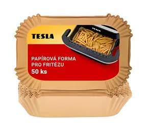 TESLA AirCook QB2075 / Formy papierowe do frytkownicy na gorące powietrze / 32 x 22 cm / 50 szt.