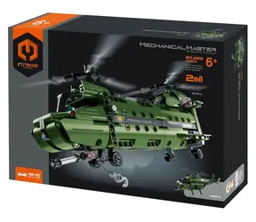 Zestaw konstrukcyjny helikoptera IM.MASTER 2 w 1 / Napęd mechaniczny / 393 elementy / od 6 lat