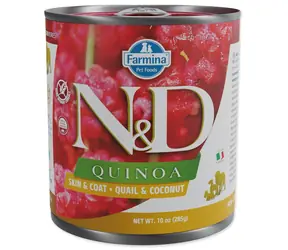Farmina N&D Quinoa Dog Quail and Coconut 285 g / Karma w puszkach dla psów