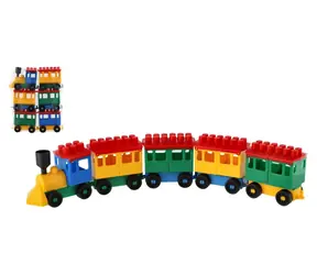 Zestaw konstrukcyjny LORI 8 pociągów + 5 wagonów / Plastik / od 3 lat