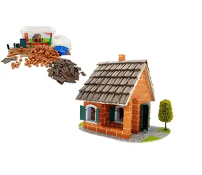 Zestaw do budowy domku letniskowego TEIFOC / 320 elementów / ceramiczny / od 6 lat