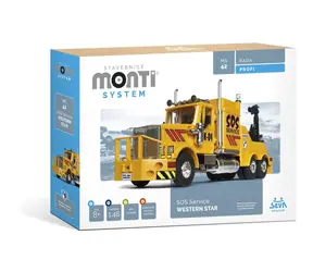 Zestaw konstrukcyjny SEVA Monti System MS 42 SOS Service Western Star / Skala 1:48 / plastik / od 8 lat