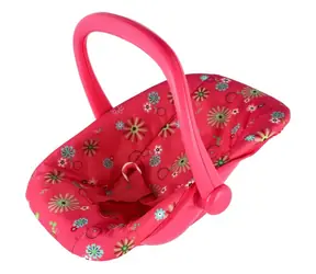 Nosidełko samochodowe dla lalek TEDDIES / Pokrowiec materiałowy / Plastik / 25 x 42 x 34 cm / od 3 lat