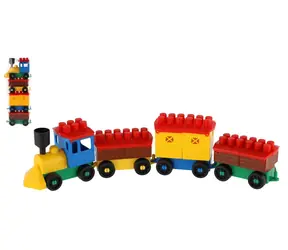 Zestaw pociągów LORI 6 + 3 wagony / plastik / 9x29x5 cm / od 3 lat