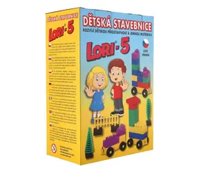 Zestaw konstrukcyjny LORI 5 / 76 elementów / plastik / od 3 lat